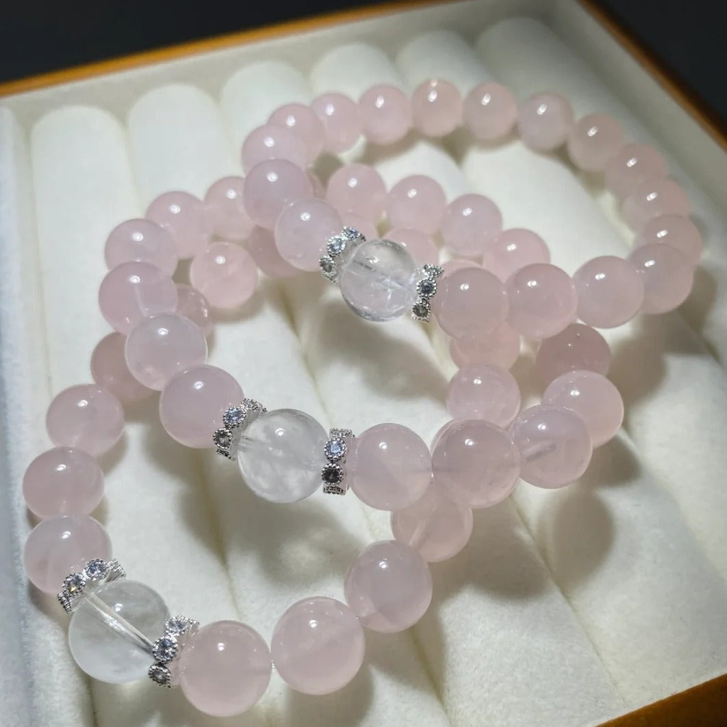 Blush Aura · Rose Quartz Bracelet