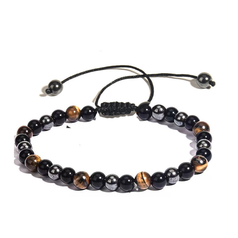 IronGaze · Men’s Tiger Eye & Hematite Bracelet