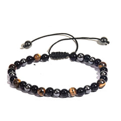 IronGaze · Men’s Tiger Eye & Hematite Bracelet