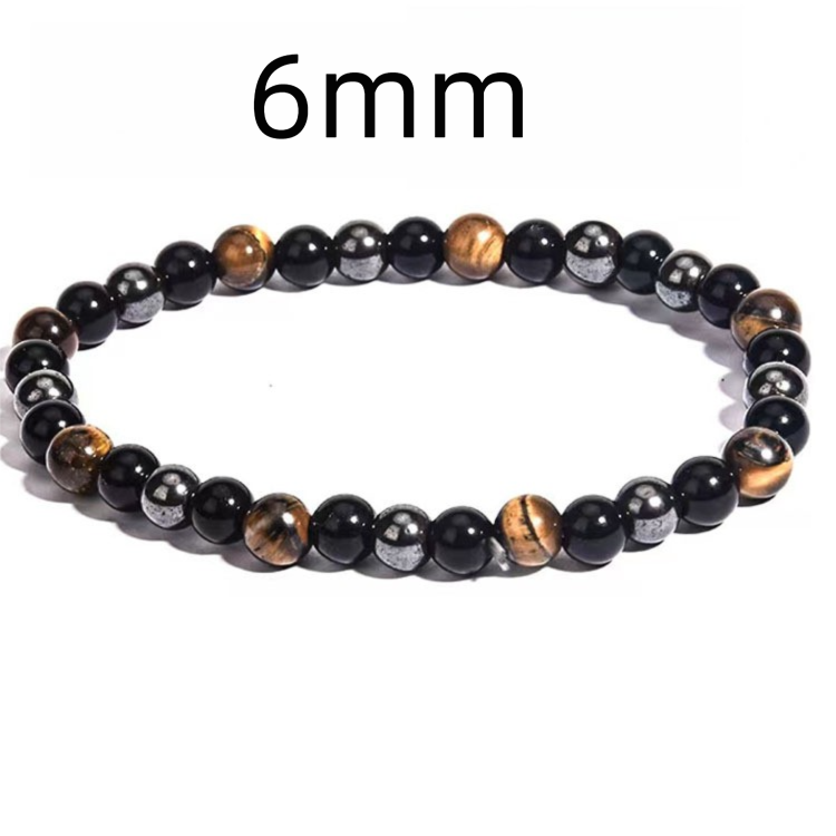 IronGaze · Men’s Tiger Eye & Hematite Bracelet