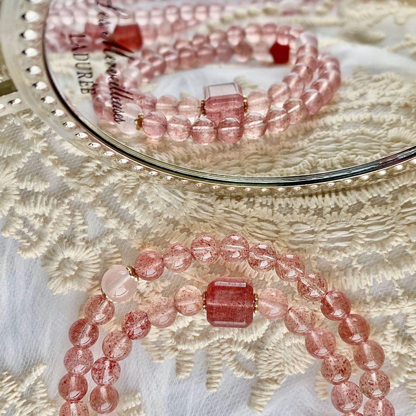 Blush Nova · Strawberry Quartz Bracelet