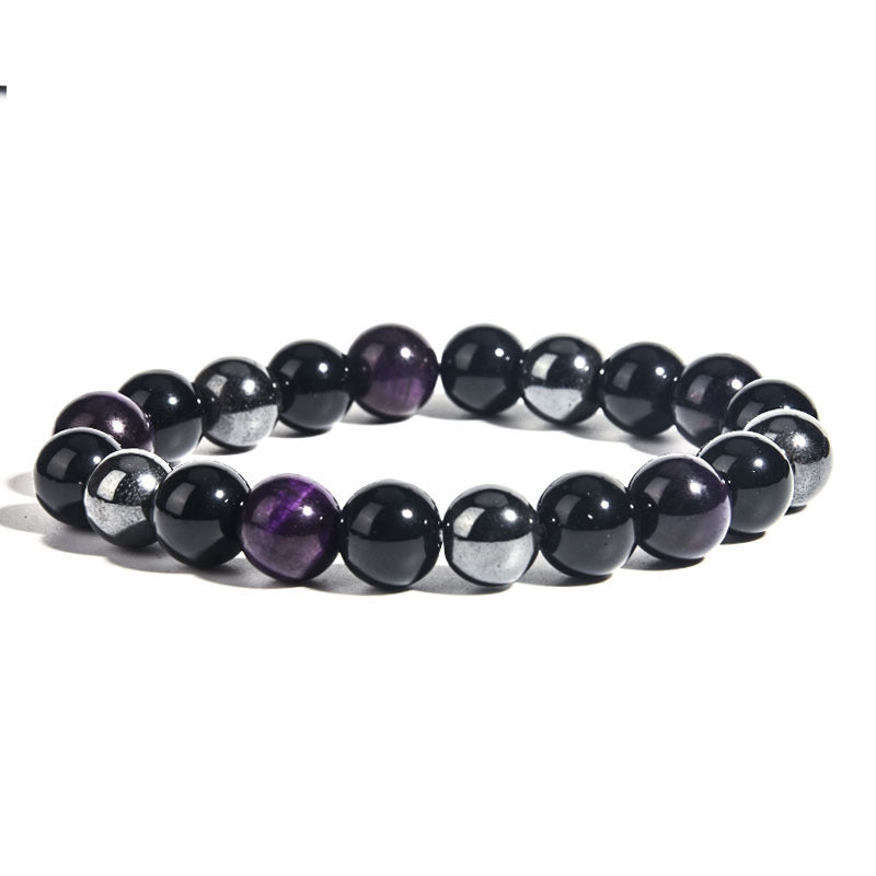 IronGaze · Men’s Tiger Eye & Hematite Bracelet