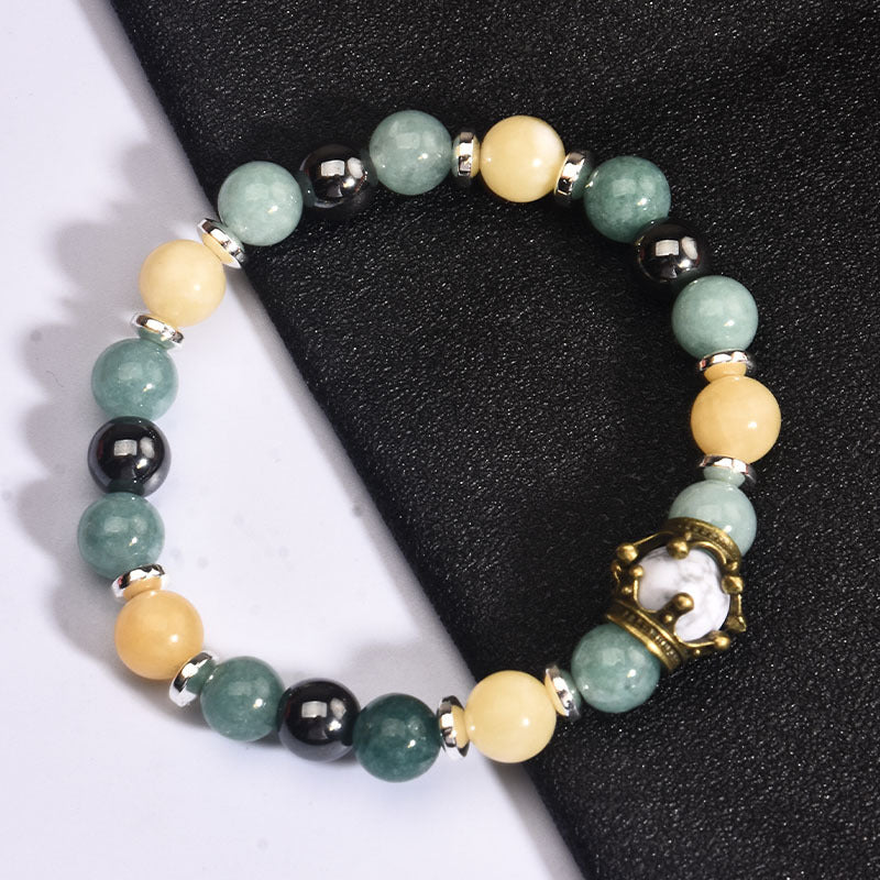 Sovereign Crown · Men’s Tiger Eye Beaded Bracelet