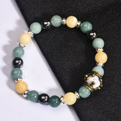 Sovereign Crown · Men’s Tiger Eye Beaded Bracelet