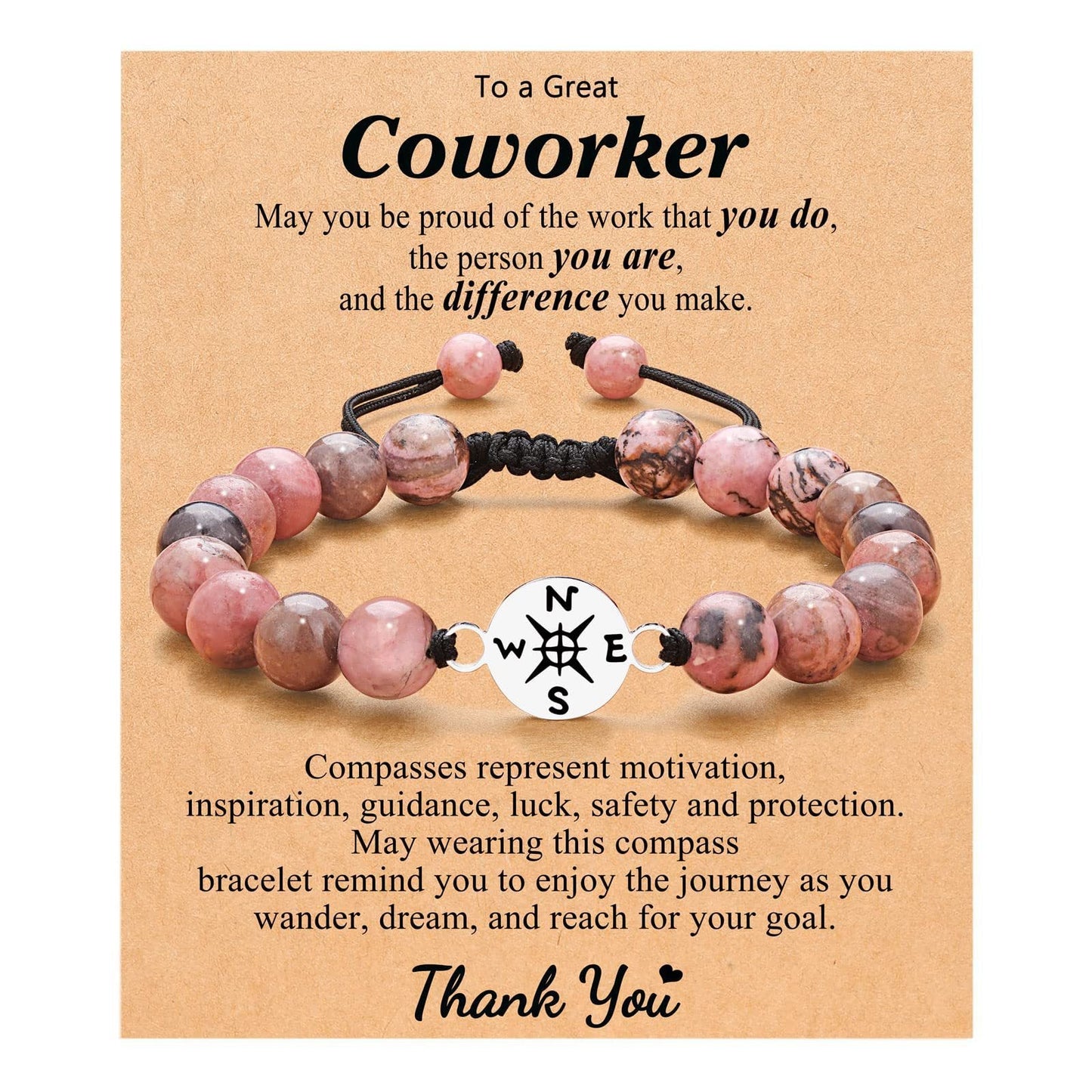 Guiding Compass — Coworker Appreciation Bracelet