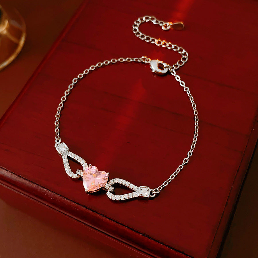 Amour Pink Zircon Bracelet