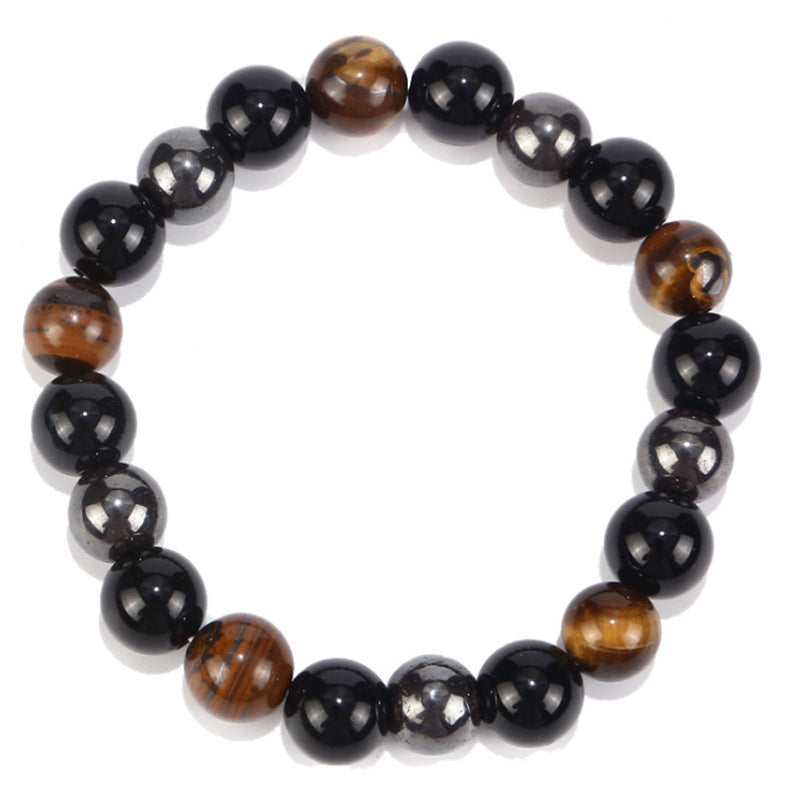 IronGaze · Men’s Tiger Eye & Hematite Bracelet