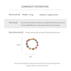 Celestial Clover Bracelet with multicolor zircon four-leaf clovers in golden settings – Glazenya jewelry