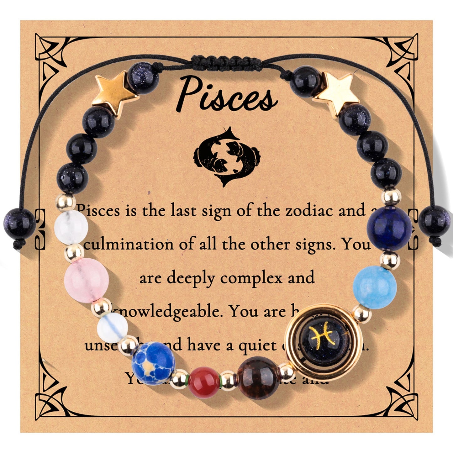 Starlore Zodiac Crystal Bracelets — Night Sky Edition